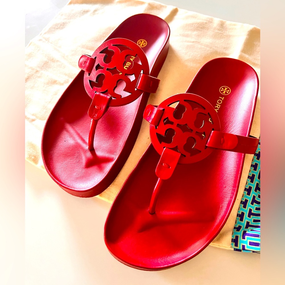 Tory Burch Miller cloud Red Size 8 with dust bag